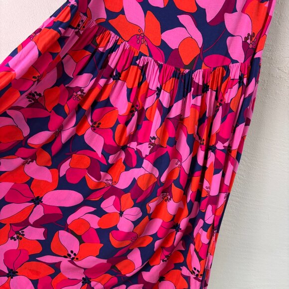 Anthropologie Abel the Label Skirt Floral Bright Multicolor Maxi Size L - Picture 4 of 7